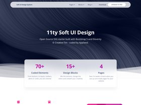 Eleventy Soft UI Design screenshot
