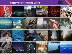 Gatsby Starter Infinite Scroll screenshot