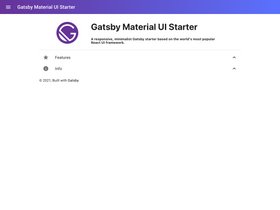 Gatsby Starter Material-ui screenshot