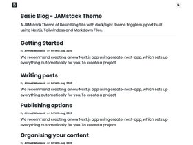 Next Basic Blog screenshot