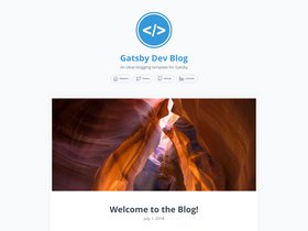 Gatsby DevBlog screenshot