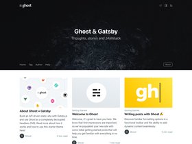 Gatsby Starter Ghost screenshot